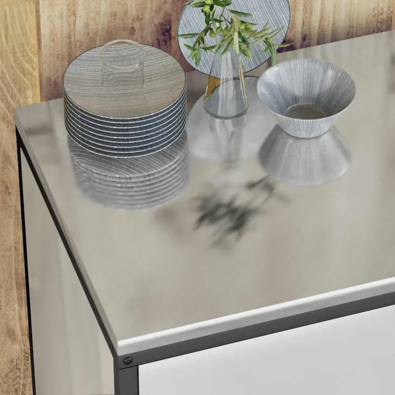Virtuvės saugojimo rinkinys HATTEM 2 pcs Sidabrinė