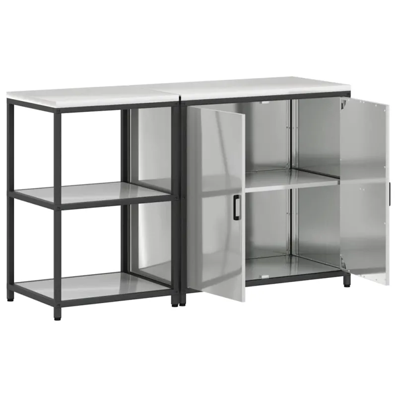 Virtuvės saugojimo rinkinys HATTEM 2 pcs Sidabrinė