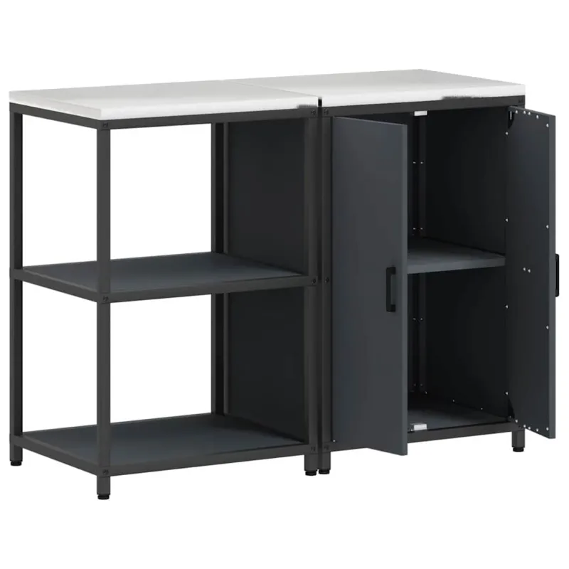 Virtuvės saugojimo rinkinys HATTEM 2 pcs Antracito