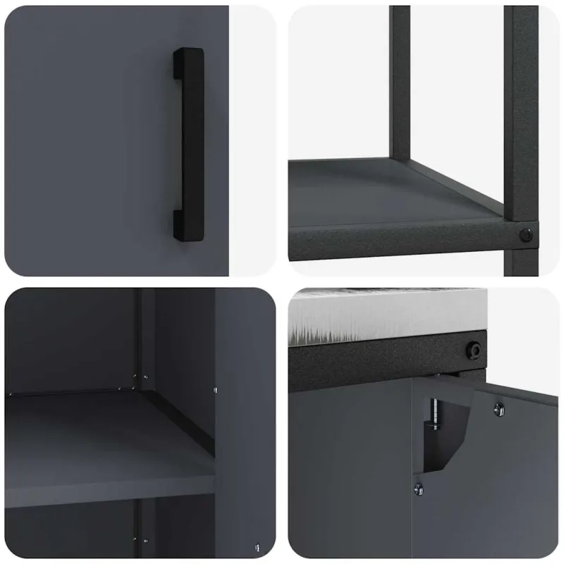 Virtuvės saugojimo rinkinys HATTEM 2 pcs Antracito