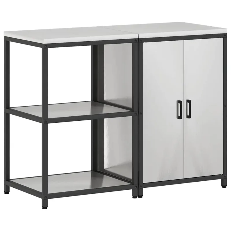 Virtuvės saugojimo rinkinys HATTEM 2 pcs Sidabrinė