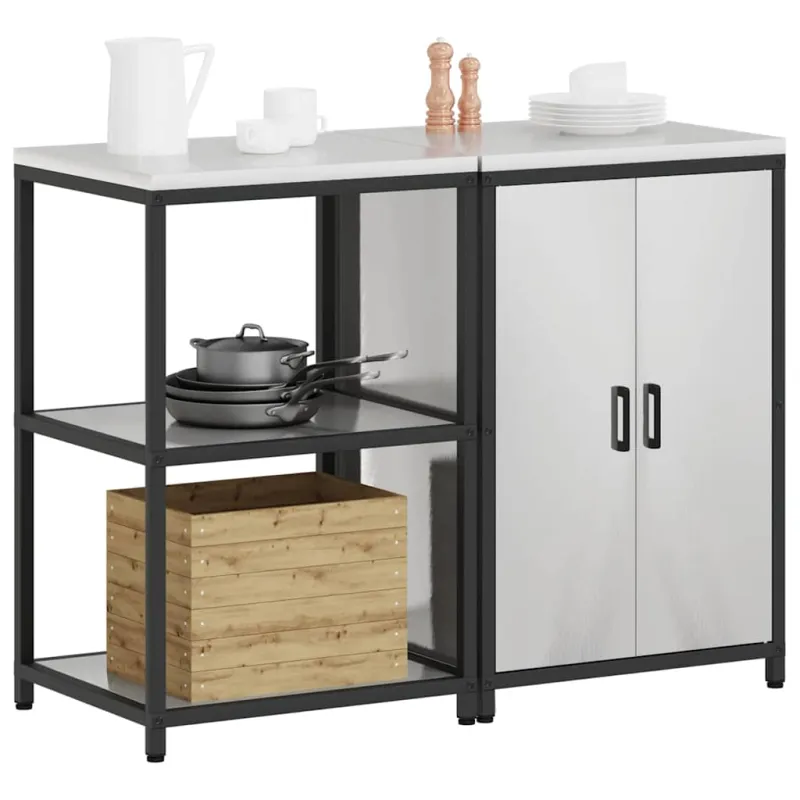 Virtuvės saugojimo rinkinys HATTEM 2 pcs Sidabrinė