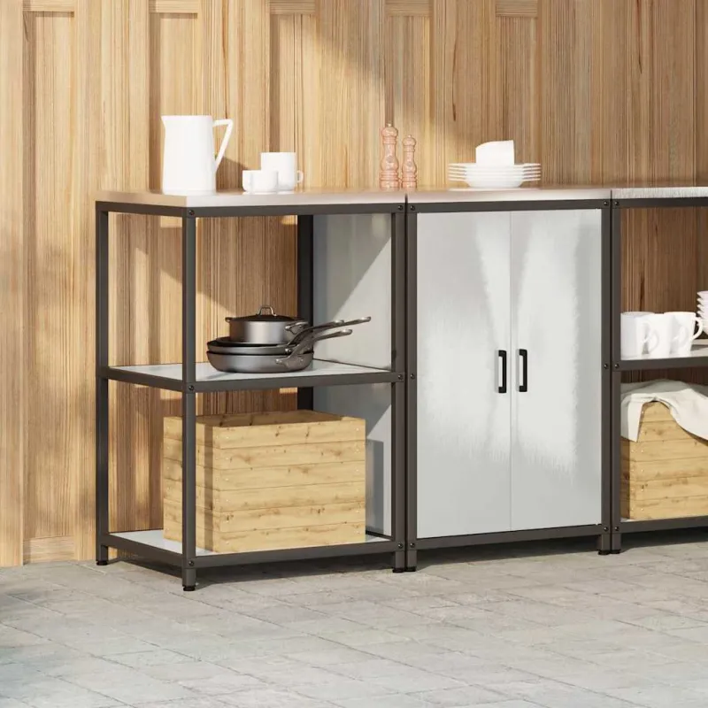 Virtuvės saugojimo rinkinys HATTEM 2 pcs Sidabrinė