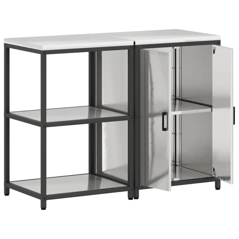 Virtuvės saugojimo rinkinys HATTEM 2 pcs Sidabrinė
