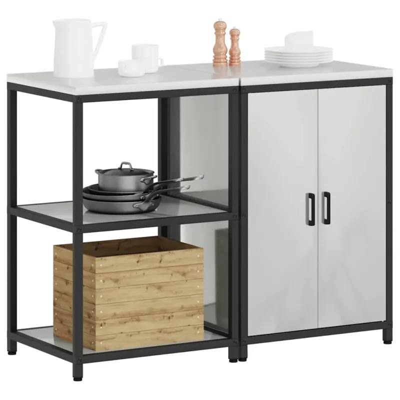 Virtuvės saugojimo rinkinys HATTEM 2 pcs Sidabrinė