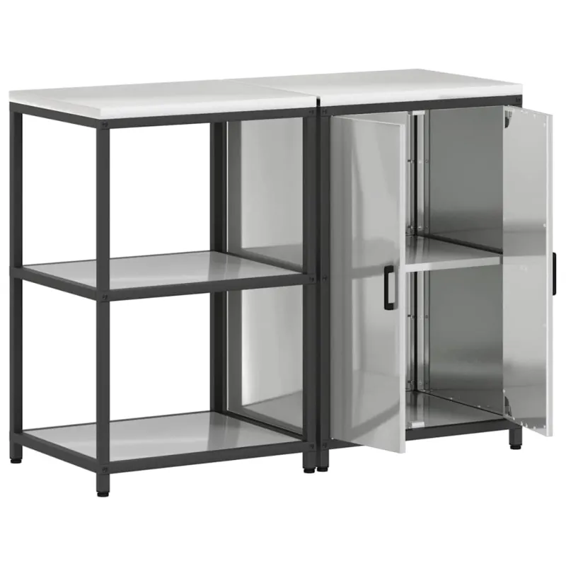 Virtuvės saugojimo rinkinys HATTEM 2 pcs Sidabrinė
