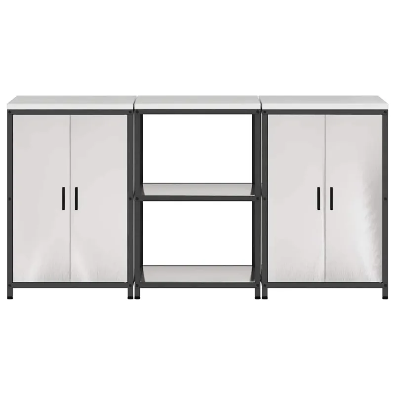 Virtuvės saugojimo rinkinys HATTEM 3 pcs Sidabrinė