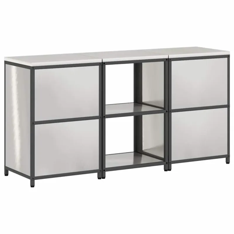 Virtuvės saugojimo rinkinys HATTEM 3 pcs Sidabrinė