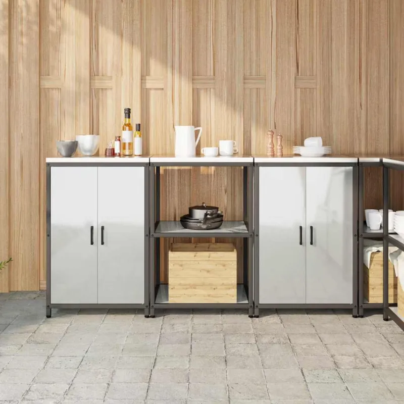 Virtuvės saugojimo rinkinys HATTEM 3 pcs Sidabrinė