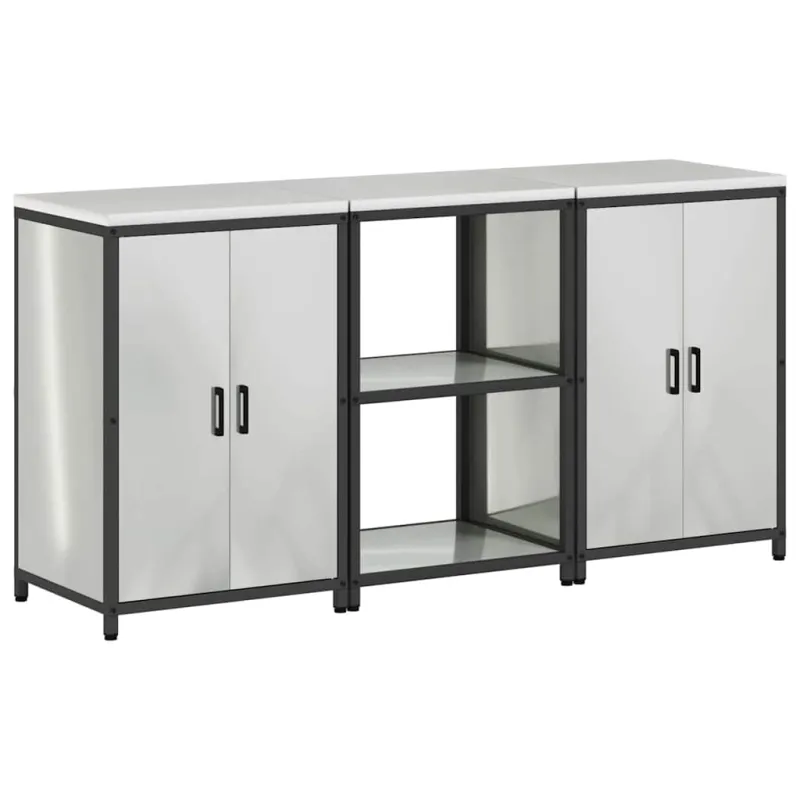 Virtuvės saugojimo rinkinys HATTEM 3 pcs Sidabrinė