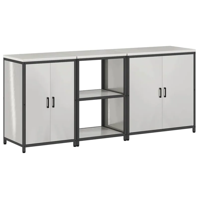 Virtuvės saugojimo rinkinys HATTEM 3 pcs Sidabrinė