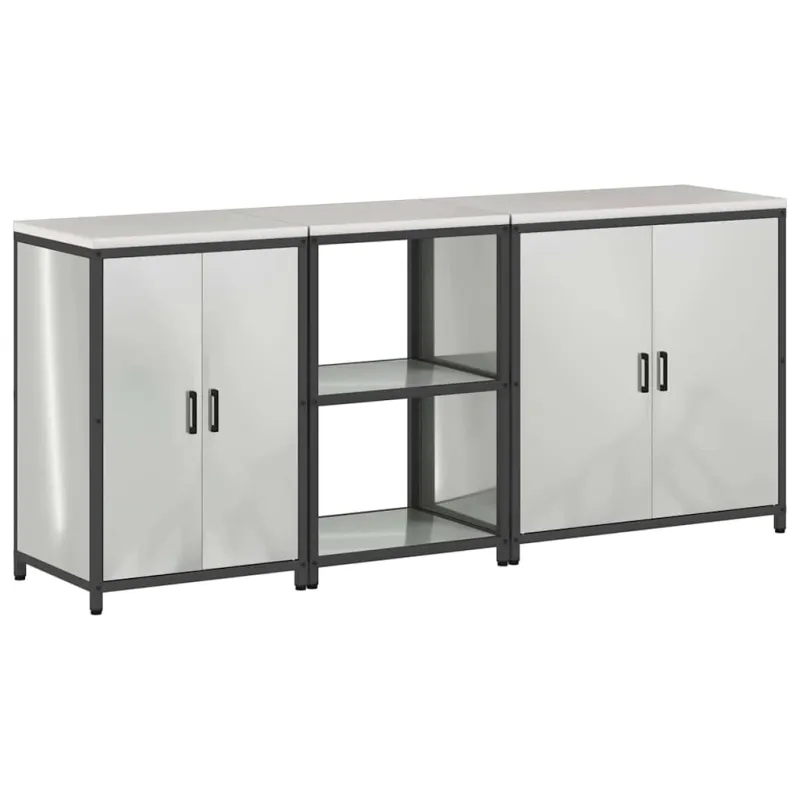 Virtuvės saugojimo rinkinys HATTEM 3 pcs Sidabrinė