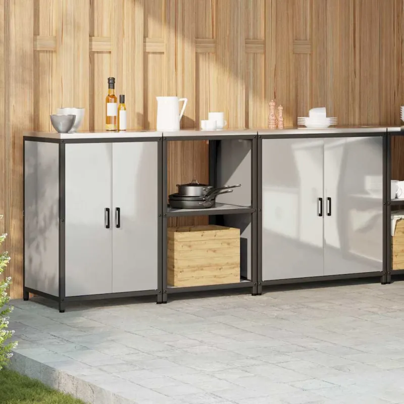 Virtuvės saugojimo rinkinys HATTEM 3 pcs Sidabrinė