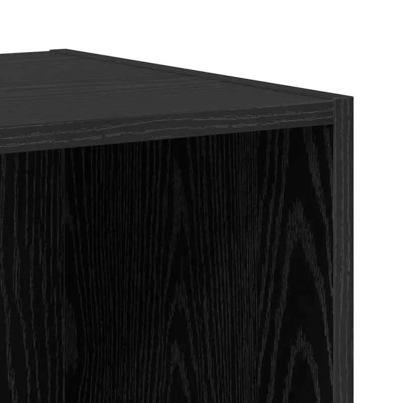 TV spintelių komplektas 4 pcs Juodas ąžuolas Apdirbta mediena