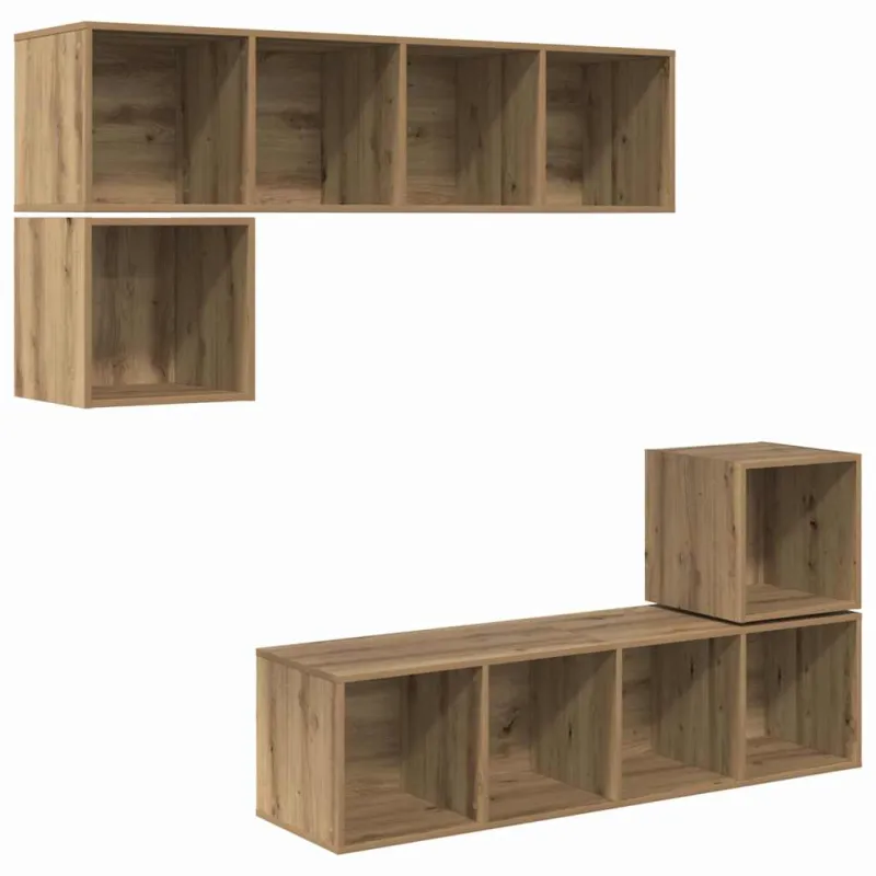 TV spintelių komplektas 4 pcs Amatininkų ąžuolas
