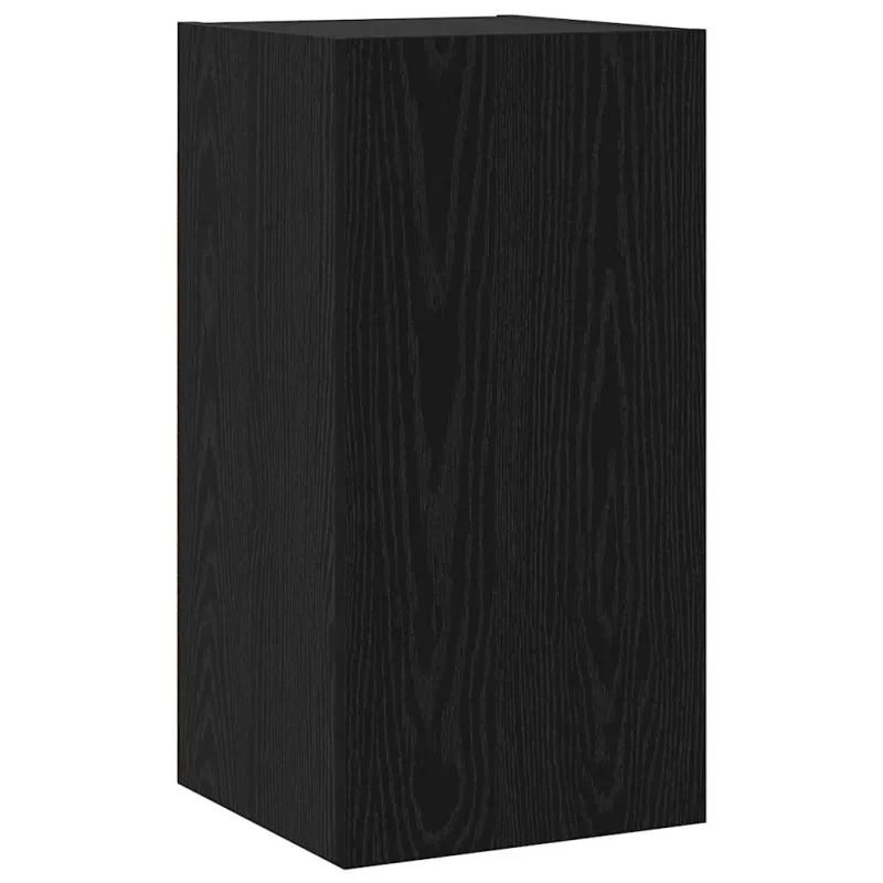 TV spintelių komplektas 7 pcs Juodas ąžuolas 30,5 x 30 x 60 cm