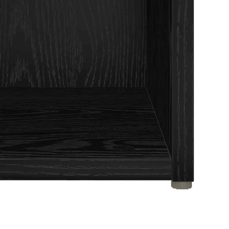 TV spintelių komplektas 6 pcs Juodas ąžuolas Apdirbta mediena