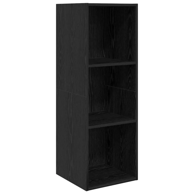 TV spintelių komplektas 4 pcs Juodas ąžuolas Apdirbta mediena