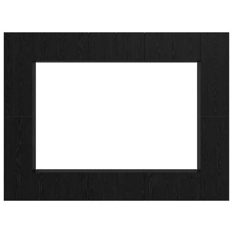 TV spintelių komplektas 10 pcs Juodas ąžuolas 30,5 x 30 x 90 cm