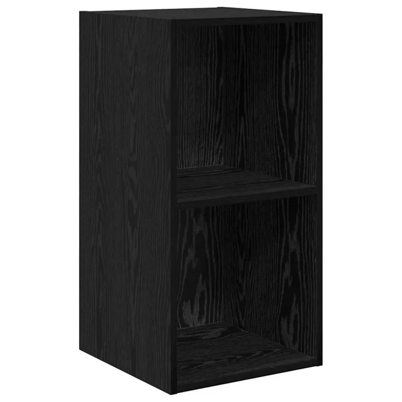 TV spintelių komplektas 4 pcs Juodas ąžuolas Apdirbta mediena