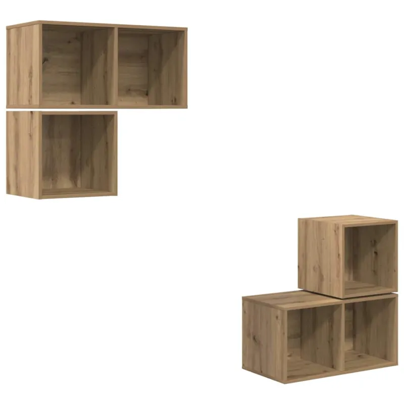 TV spintelių komplektas 4 pcs Amatininkų ąžuolas