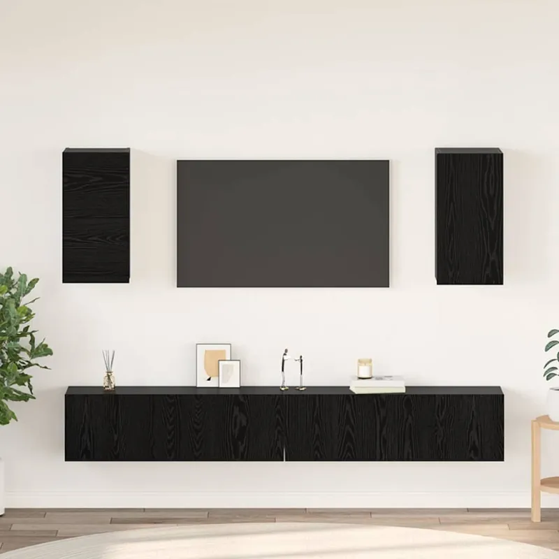 Sieninis televizoriaus stovas 3 pcs 100 x 30 x 30 cm