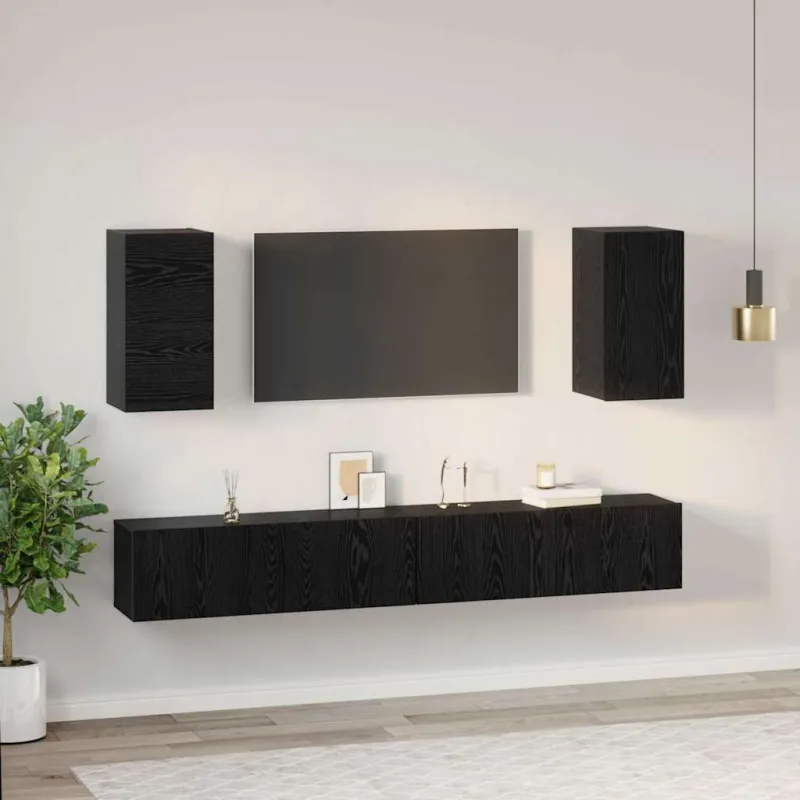 Sieninis televizoriaus stovas 3 pcs 100 x 30 x 30 cm
