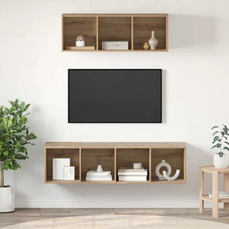 TV spintelių komplektas 2 pcs Amatininkų ąžuolas