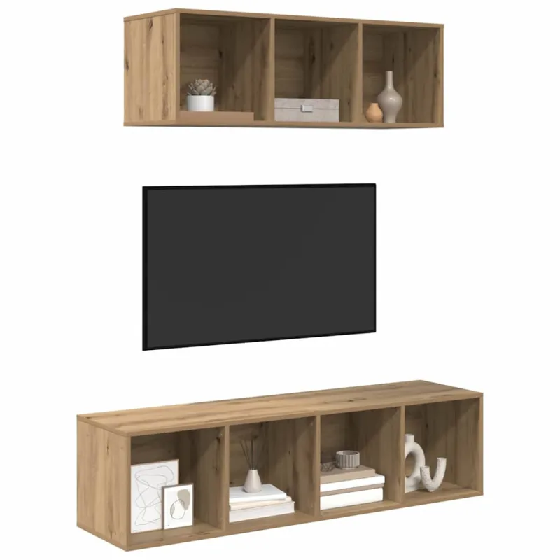 TV spintelių komplektas 2 pcs Amatininkų ąžuolas