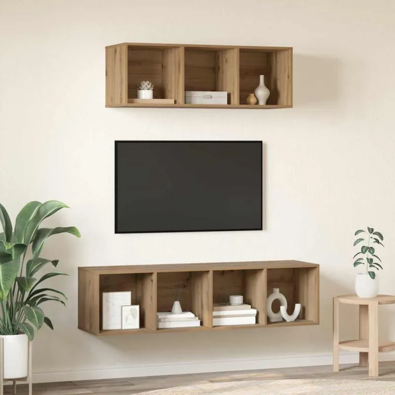 TV spintelių komplektas 2 pcs Amatininkų ąžuolas