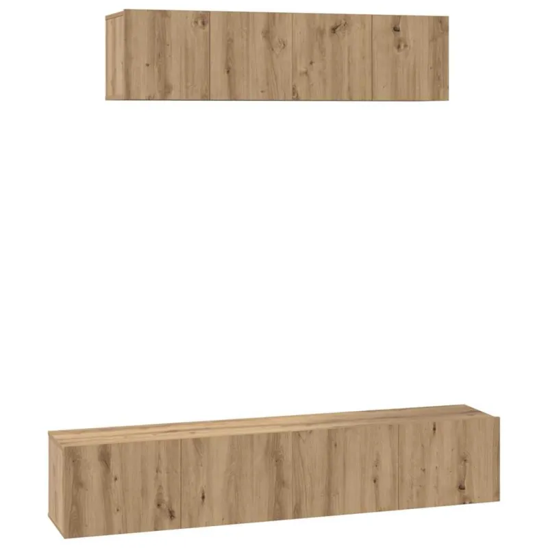 TV spintelių komplektas 4 pcs Amatininkų ąžuolas