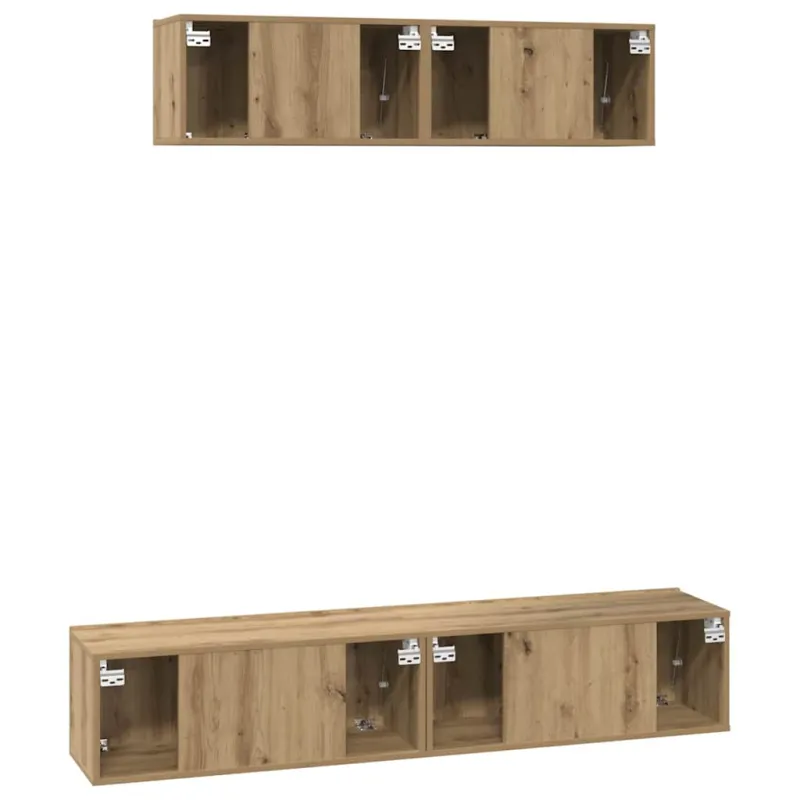 TV spintelių komplektas 4 pcs Amatininkų ąžuolas
