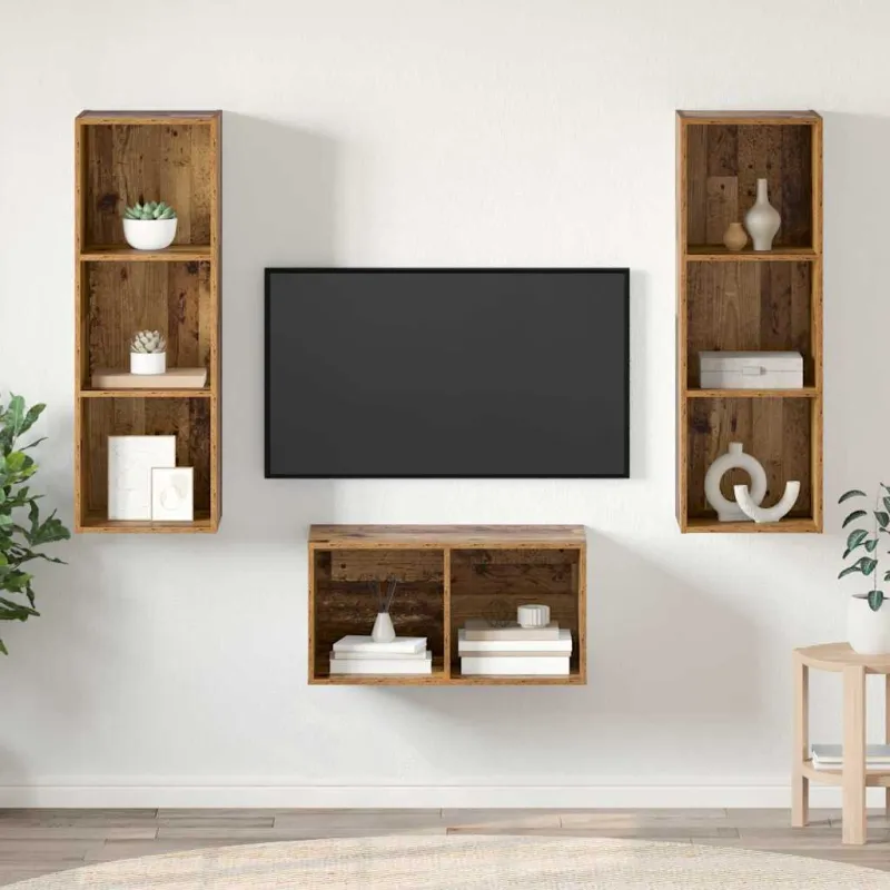 TV spintelių komplektas Senovinis medis 37 x 37 x 107 cm