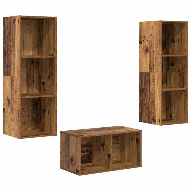 TV spintelių komplektas Senovinis medis 37 x 37 x 107 cm