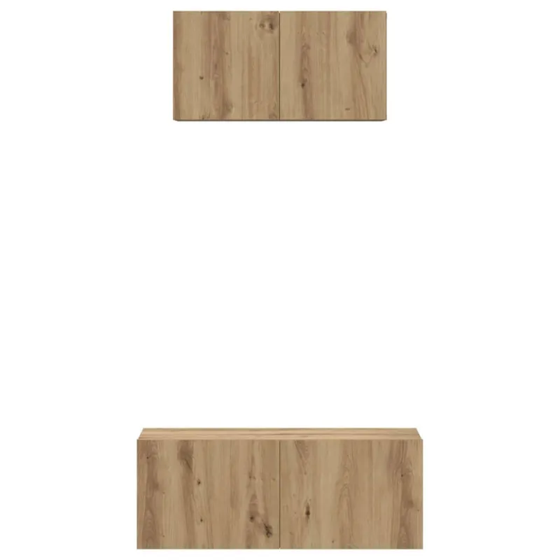 TV spintelių komplektas 2 pcs Amatininkų ąžuolas