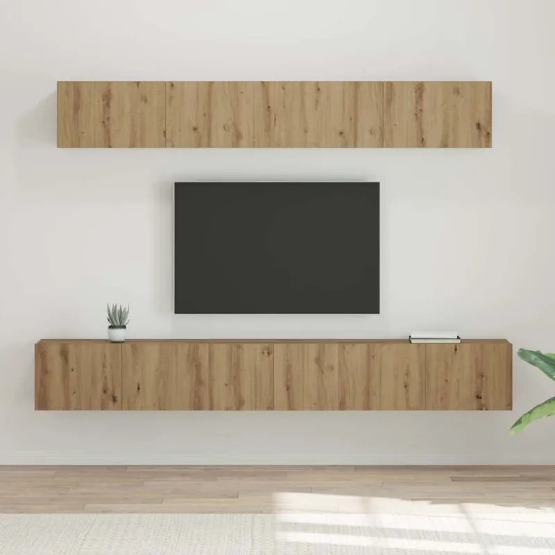 TV spintelių komplektas 5 pcs Amatininkų ąžuolas
