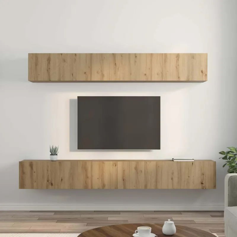 TV spintelių komplektas 5 pcs Amatininkų ąžuolas