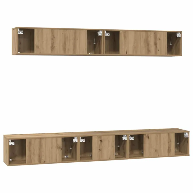 TV spintelių komplektas 5 pcs Amatininkų ąžuolas