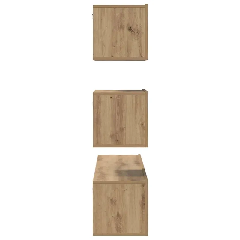 TV spintelių komplektas 4 pcs Artisano ąžuolo Apdirbta mediena