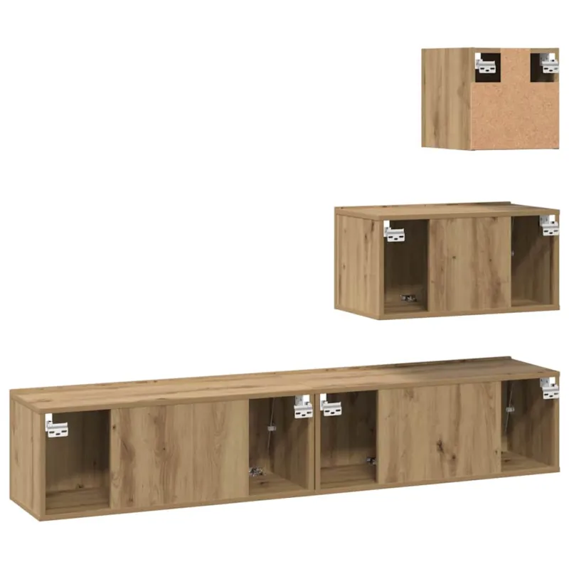 TV spintelių komplektas 4 pcs Amatininkų ąžuolas
