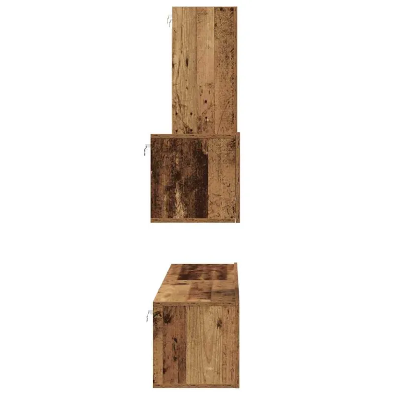 Sieninis televizoriaus stovas 4 pcs Senovinis medis