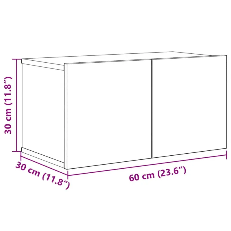 TV spintelių komplektas 6 pcs Amatininkų ąžuolas