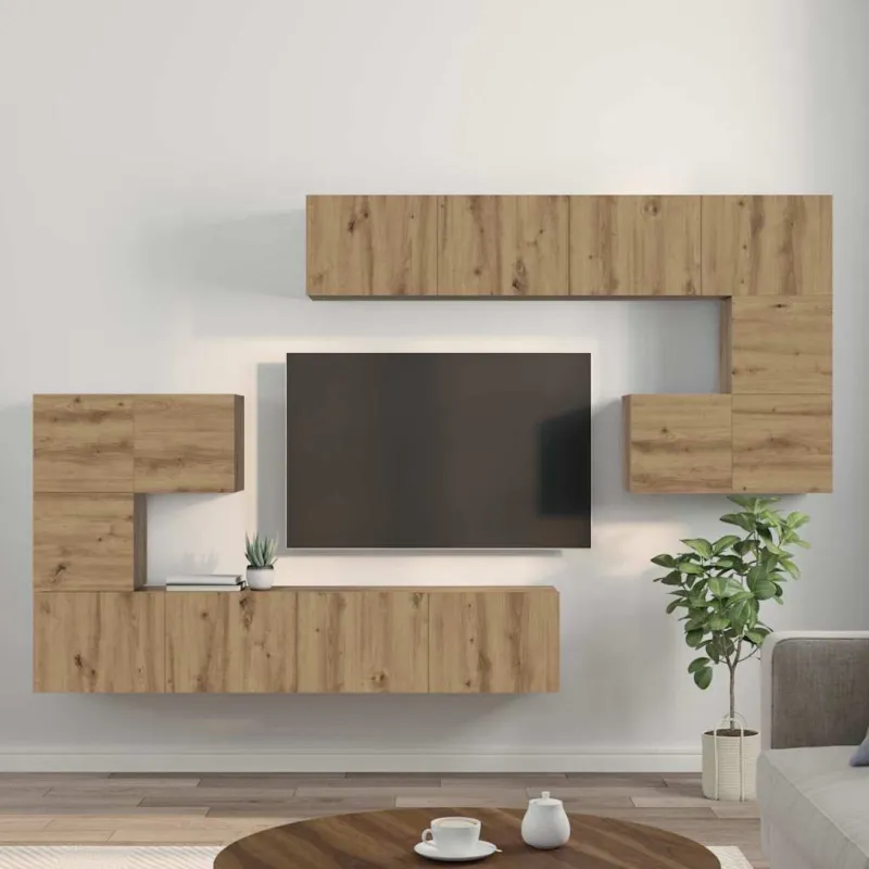 TV vienetai 4 pcs Amatininkų ąžuolas Apdirbta mediena