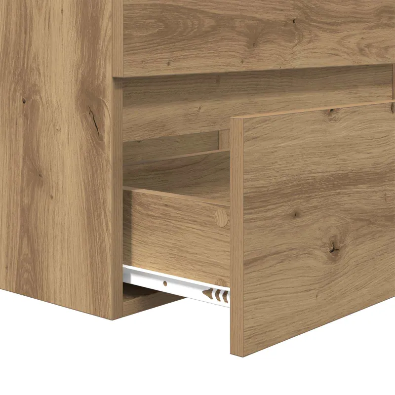 Vonios baldų rinkinys 2 pcs Amatininkų ąžuolas ir baltas