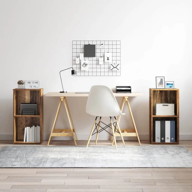 TV spintelių komplektas 2 pcs Senovinis medis 37 x 35 x 72 cm