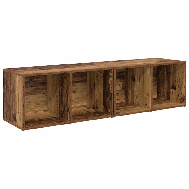 TV spintelių komplektas 2 pcs Senovinis medis 37 x 35 x 72 cm