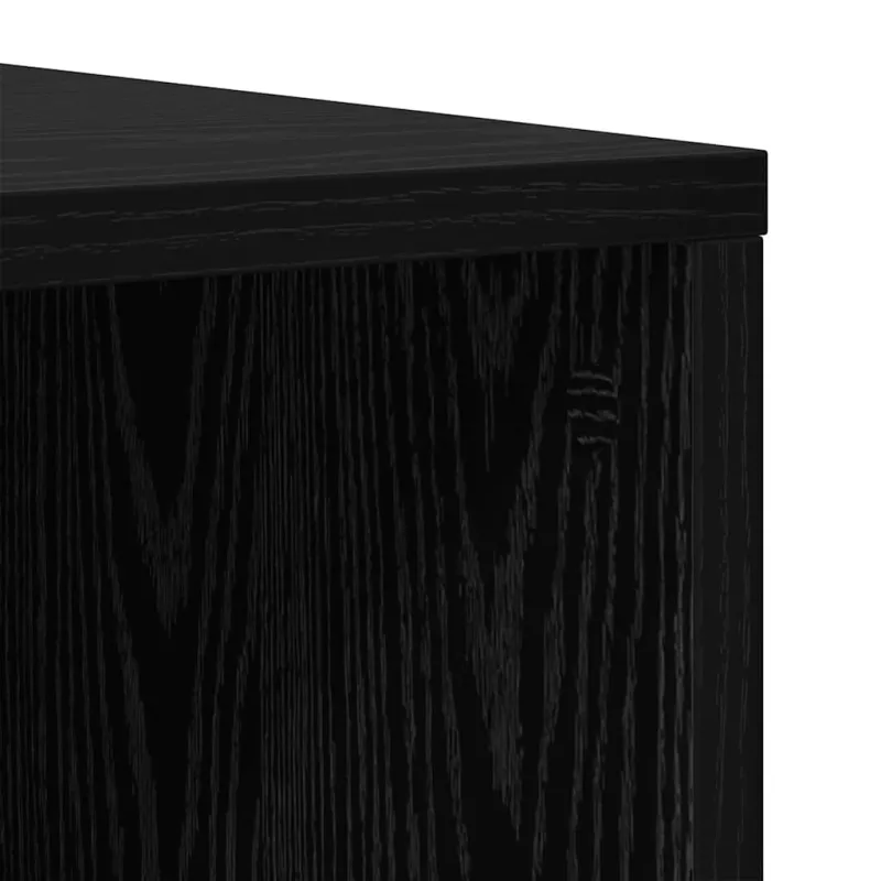TV spintelių komplektas 4 pcs Juodas ąžuolas 37 x 35 x 107 cm