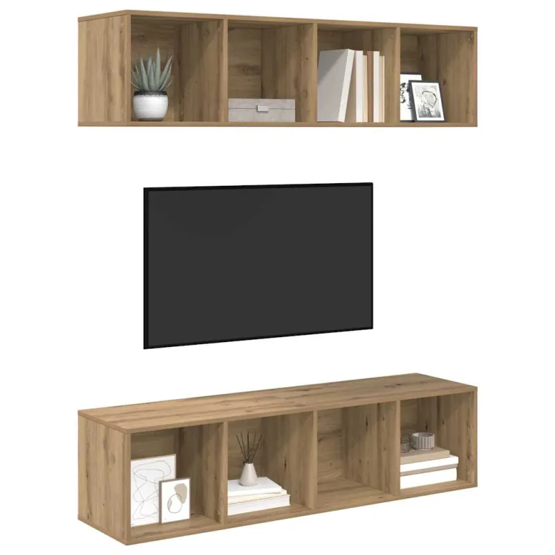 TV spintelių komplektas 2 pcs Amatininkų ąžuolas