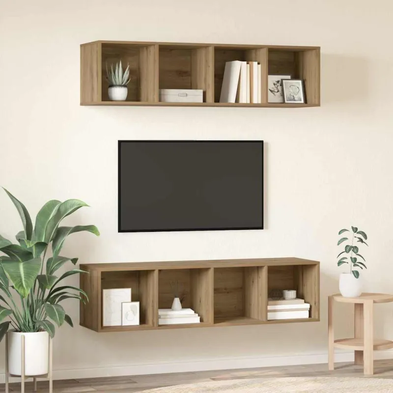 TV spintelių komplektas 2 pcs Amatininkų ąžuolas