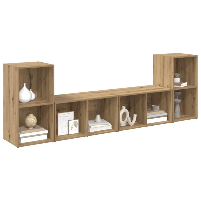 TV spintelių komplektas 4 pcs Amatininkų ąžuolas
